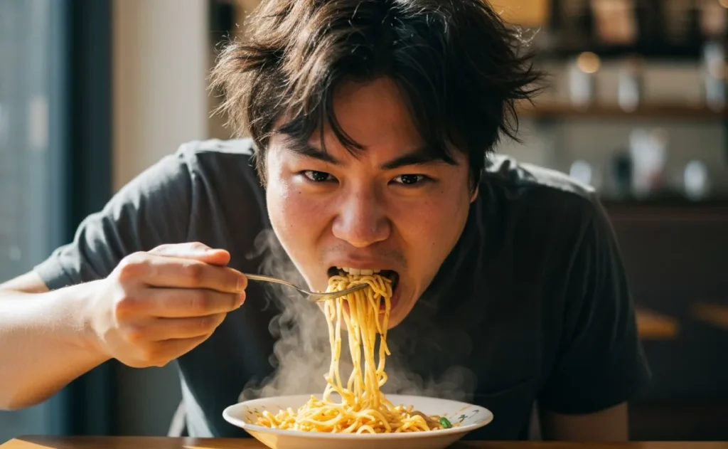eat too fast