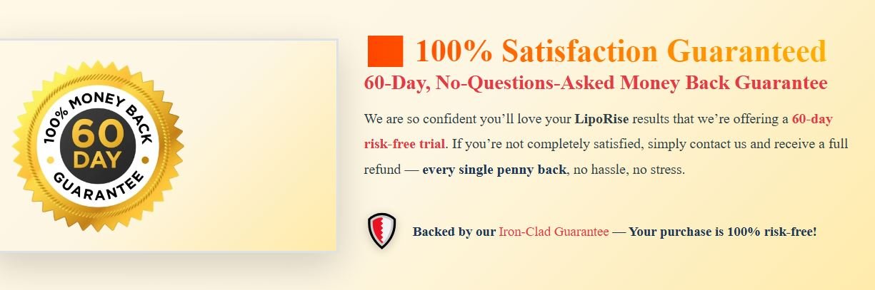 LipoRise Guarantee
