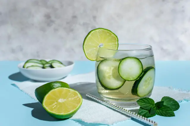 Try The Infusion With Ginger, Cucumber And Mint: It’s Diuretic And Aids Digestion.